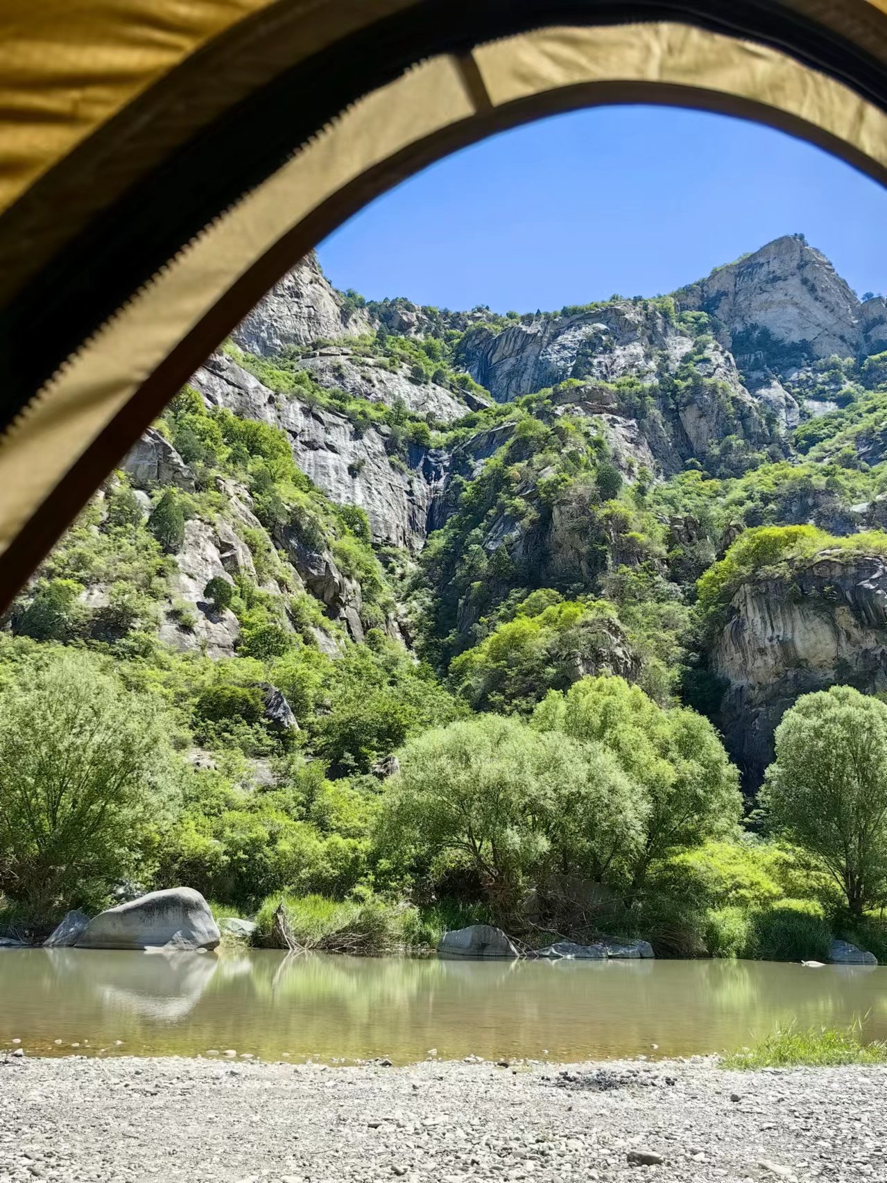 北京懷柔白河灣。受訪者供圖