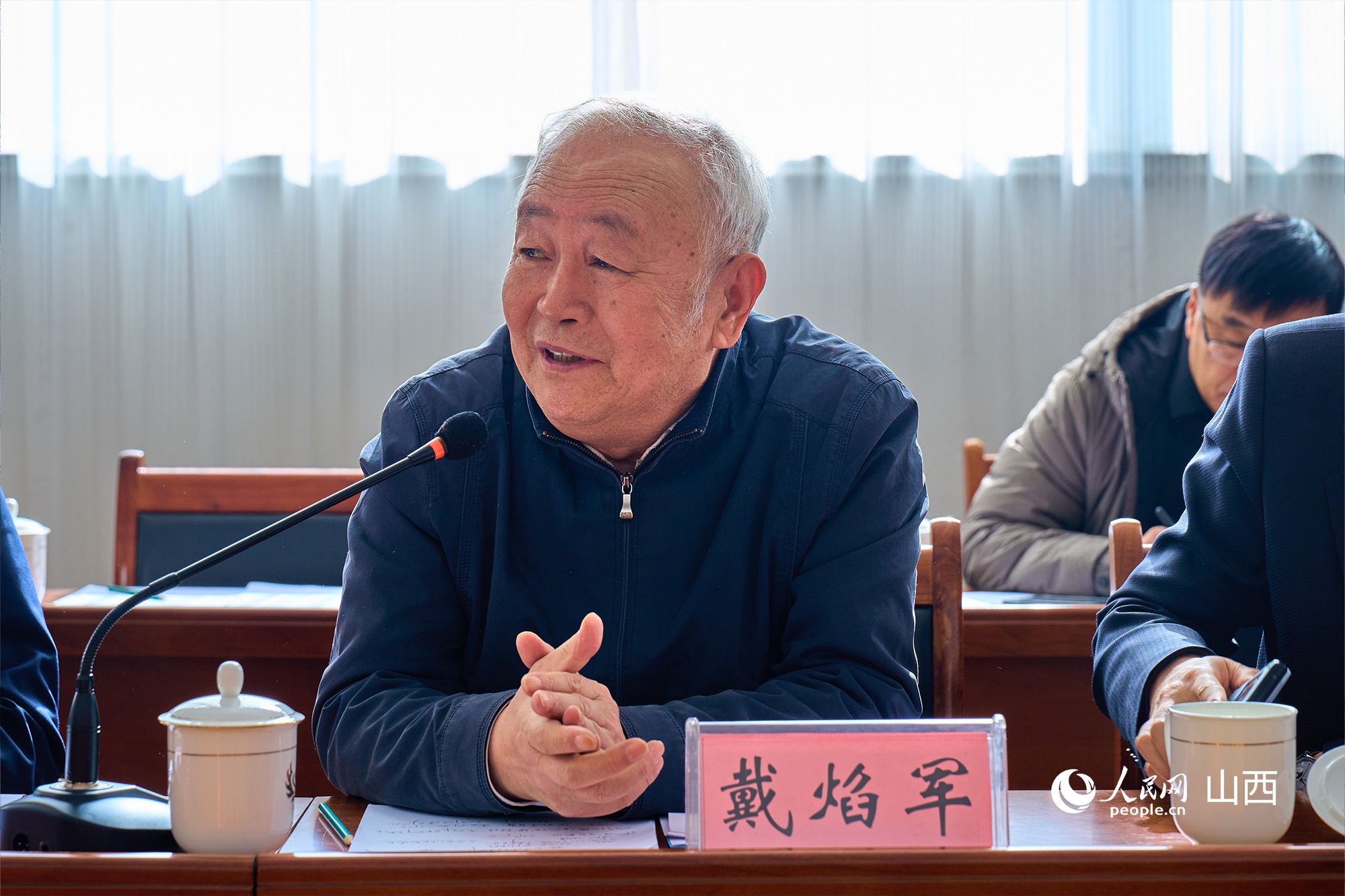 中央黨校（國家行政學院）黨建教研部原副主任、教授戴焰軍。人民網(wǎng) 張超寧攝